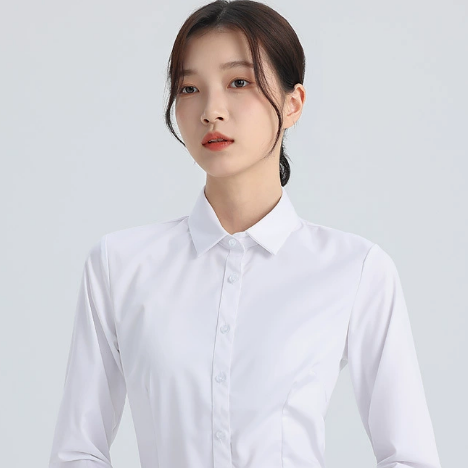 白色衬衫女长袖春秋新款职业正装衬衣