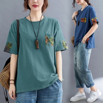 胖女人200斤加肥加大码女装胖妹妹宽松遮肚子显瘦上衣夏 胖女人200斤加肥加大码女装胖妹妹宽松遮肚子显瘦上衣夏